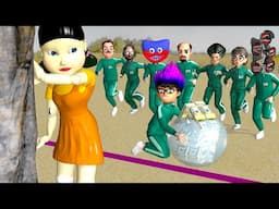 Scary Teacher 3D vs Squid Game Red Light Green Light Who Faster Run and Stop Challenge