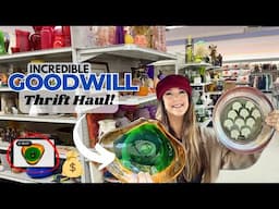 WE HIT THE GOODWILL JACKPOT! Thrift With Me! Reselling Vintage | What a HAUL! 🥳