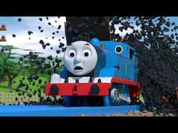 360º Coal Trucks SMASH into Thomas! REMASTERED 4K 60FPS | TOMICA Thomas & Friends