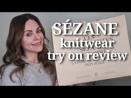 Sezane try on haul and review - the SOFTEST Sezane knitwear ever! 🥰