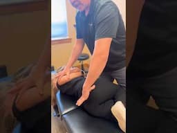 Chiropractic Side Posture Back Adjustment #chiroadjustment #chiropractor #chiropractic