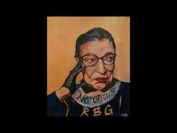 IWD 2021: The Notorious RBG Portrait Painting Process