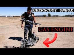 Uberscoot MotoTec 50cc gas scooter Unbox| Chad Luckette