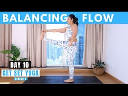 Day 10 - Balancing Yoga Flow | Yoga for Balance and Stability | GSY S4