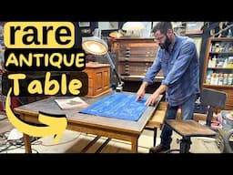 Ep. 111 Restoring an 1890s Antique Oak Drafting Table | Antique Furniture Restoration