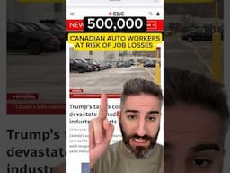 500,000 Canadian auto workers are in jeopardy! #canada #fyp #viral