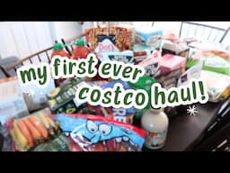 MY FIRST COSTCO HAUL || LARGE FAMILY GROCERY HAUL