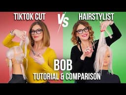 DIY Sleek A-Line BOB Ponytail Cut Tutorial VS Pro Hairstylist