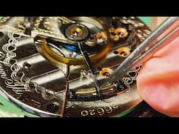 Restoring a Solid Gold Pocket Watch from 1887 with Beautiful (Hidden) Movement Finishing!