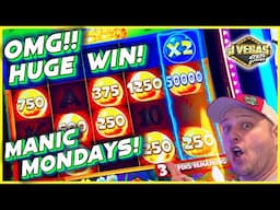 NEW!! Manic Mondays Challenge!!! Epic Big Win Goes To The High Limit Room! Ep. 1