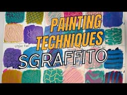 Acrylic Painting Techniques: Sgraffito