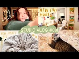 Small Biz Studio Vlog #1: New Tiny House, New Shop, Starting an Etsy, and I'M FREAKING BACK!!!