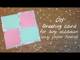 Greeting card for any occasion | easy paper folding | angegelic