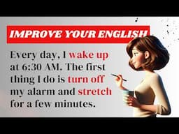 My Daily Routine | Improve Your English Listening & Speaking Skills | Daily Life | with Vocabulary