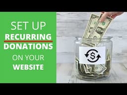 Add Recurring Donations to Your Nonprofit Website [GiveWP & WordPress]