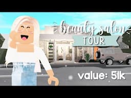 BEAUTY SALON TOUR | BLOXBURG | VALUE: 51k *aesthetic*