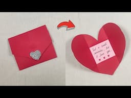 Easy Origami Envelope Tutorial (Folded Heart Envelope)