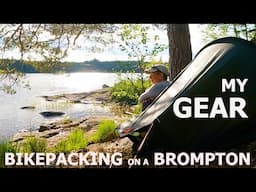 What gear I use for Brompton bikepacking - an update! wild camp & chat about bags, tent, stove etc