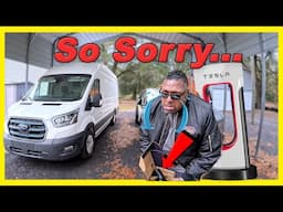 Sorry We Took So Long Our DIY Ford E Transit Camper Van Tesla Supercharger Adapter