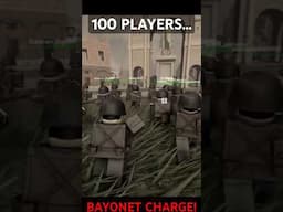 100 PLAYER BAYONET CHARGE in Roblox Centaura Update #roblox #shorts #ww1