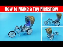 DIY Rickshaw from PVC board | How to make a toy Rickshaw | Rickshaw making craft idea