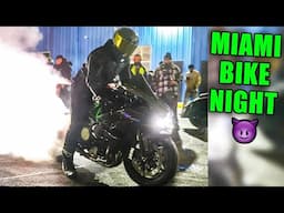 Ninja H2 CRASHES MIAMI Bike Night 😈