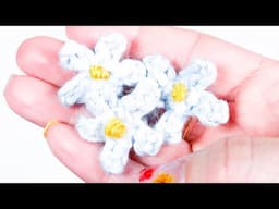 HOW TO Crochet 1 Minute Tiny Violets or Hydrangeas