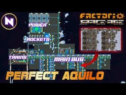 PERFECT AQUILO BASE: Trains, Liquid Bus & Modular Designs | 59 | Factorio SPACE AGE Tutorial