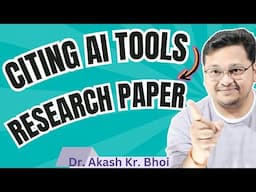 How to Cite AI Tools in Paper || Citing Generative AI in Research Paper || Hindi