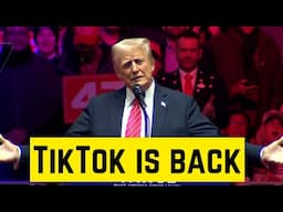 TRUMP says "TikTok is Back"  during pre-Inauguration Day rally