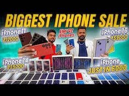 Biggest iPhone Sale Ever 🔥| Cheapest iPhone Market  | Second Hand Mobile | iPhone15 iPhone 16