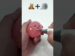 🧸실리콘 테이프 핑크 곰돌이 말랑이 만들기🧸 How to make pink squishy teddy bear with Nano tape