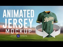 Animated Baseball Jersey Mockup | After Effects tutorial