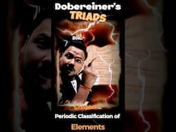 🔥 Dobereiner's Triads ⚡ Trick to Remember Science 1 Ch 2 Periodic Classification of Elements SSC 10