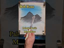 Bob Ross happy little mountain #bobross #shorts