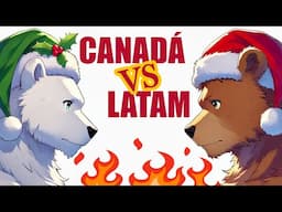 Navidad Latinos vs Canadá ¡La gran batalla festiva! #canada #mexico #colombia #argentina #navidad