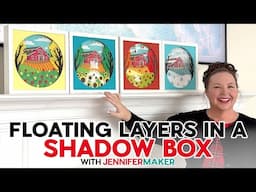 How To Make A Shadow Box With Floating Elements | Vinyl Hacks!