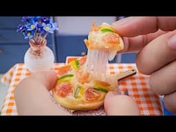 How To Make Mini Salami Pizza - ASMR Cooking Mini Food