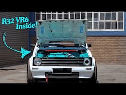 Volkswagen R32 swapped Mk1 Golf by Rojan Engine & Gearbox