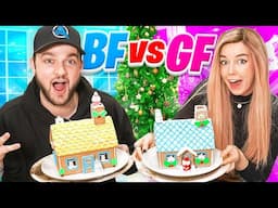 *NEW* Boyfriend VS Girlfriend GINGERBREAD HOUSE! (Christmas Challenge)