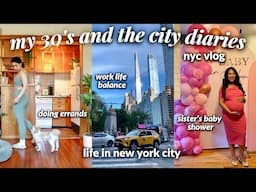 Living Alone in My 30s in New York City: Work Days, Baby Shower, Errands & Social Life (nyc vlog)