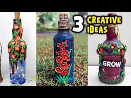 Turn waste bottles into beautiful home decor showpiece ❤️ | bottle decoration ideas | craft ideas