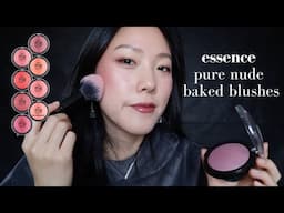 Essence Pure Nude Baked Blush | Thorough swatches and comparisons