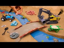 diy mini tractor an excavator bridge construction science project @TechCreatorsOfficial@sanocreator