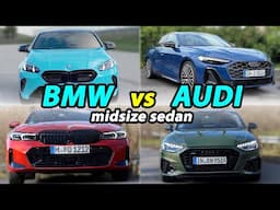 Audi vs BMW sedan comparison A5 vs 4 Series, A4 vs 3 Series, S4 vs M340i, 2 Series M235i vs S3 / RS3