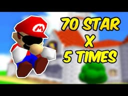 BLINDFOLDED SM64 - 350 Star Speedrun! FULLTIME STEAMER CELEBRATION!