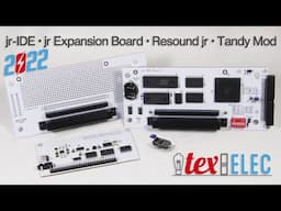 Jr IDE Rev B, Resound jr OPL3 / Adlib Clone and the TandyMod for the PCjr w/ TandyMod Installation!