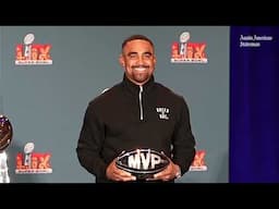 Jalen Hurts reaction to Super Bowl and MVP win; Nick Sirianni on embracing adversity