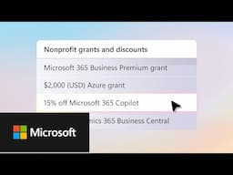 Microsoft nonprofit grants and discounts