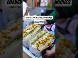 Melbourne's LOADED focaccia sandwiches #melbournefood #melbourneeats #youtubeshorts